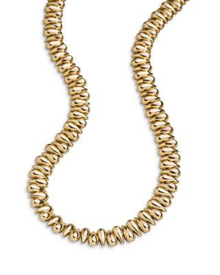 Ella Sculptural Bead Collar Necklace in Gold Tone by BAUBLEBAR Ella Sculptural Bead Collar Necklace in Gold Tone by BAUBLEBAR