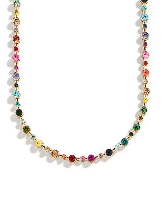 Multicolor Bezel Tennis Necklace by BAUBLEBAR