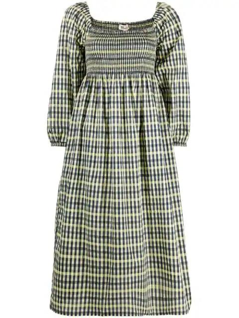 Aquina checked dress by BAUM UND PFERDGARTEN