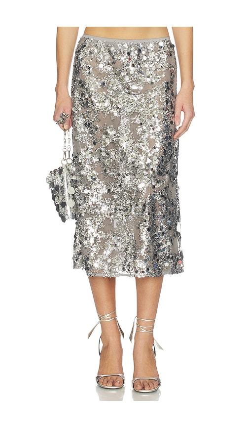 Baum und Pferdgarten Shania Skirt in Grey by BAUM UND PFERDGARTEN