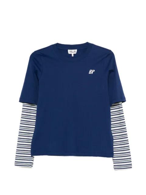 Jolin striped logo T-shirt by BAUM UND PFERDGARTEN