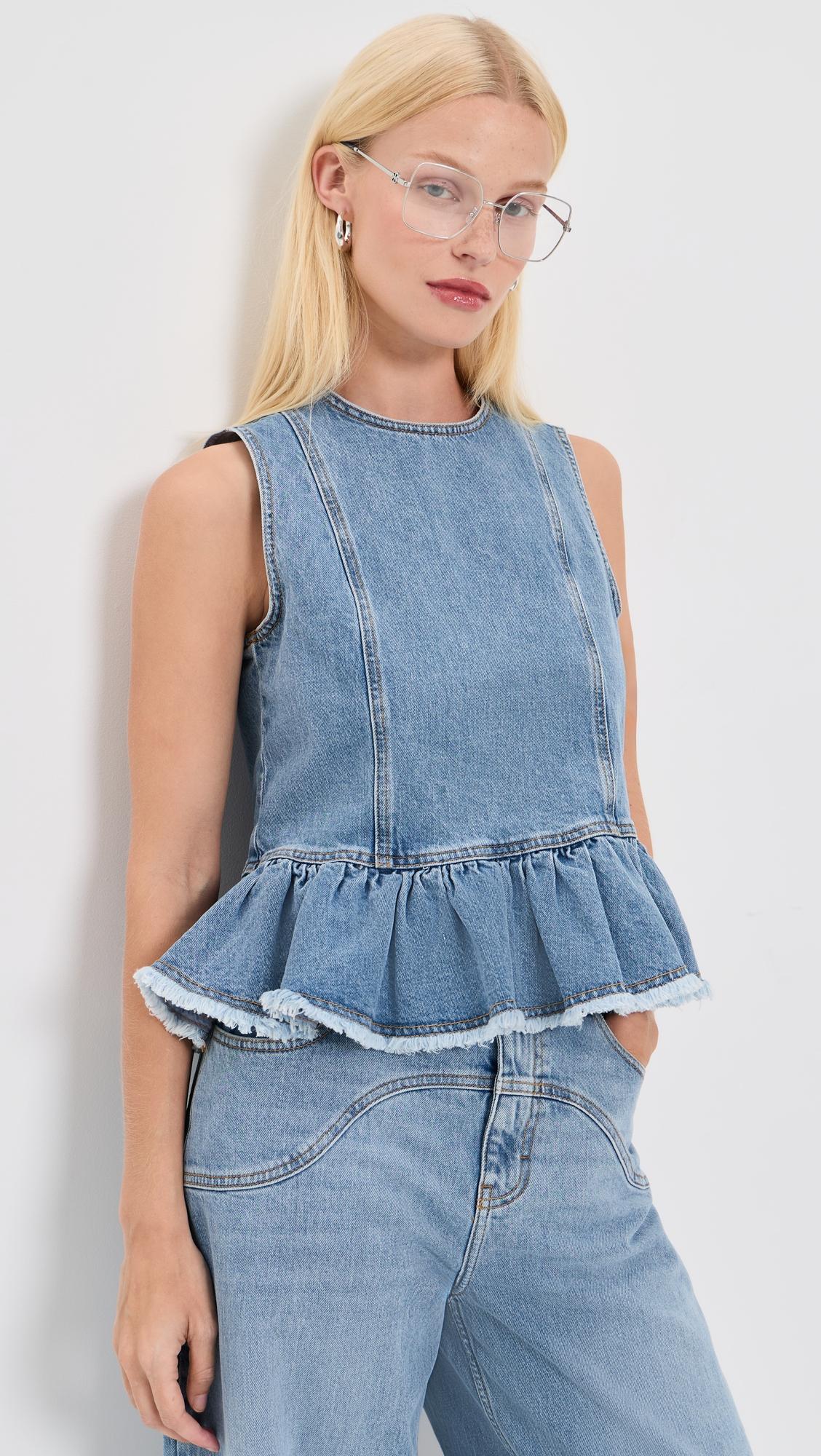Madinel Denim Top by BAUM UND PFERDGARTEN
