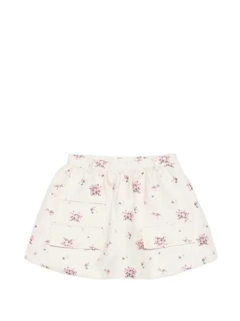 Samaya floral flap-pocket mini skirt by BAUM UND PFERDGARTEN