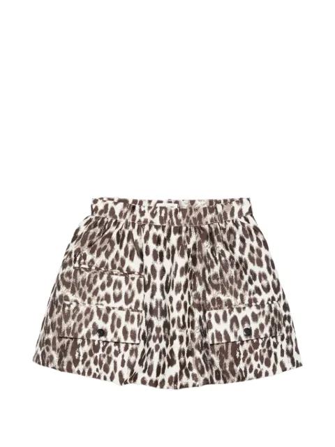 Samaya leopard pocket skirt by BAUM UND PFERDGARTEN