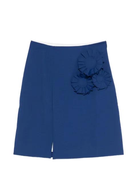 Siena floral-appliqué mini skirt by BAUM UND PFERDGARTEN