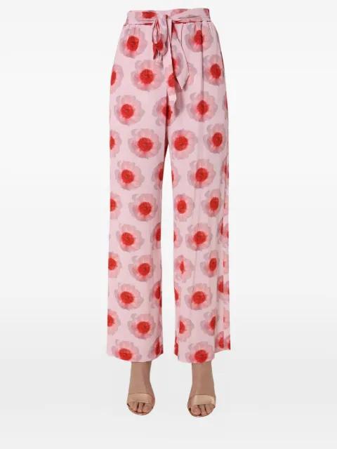 floral tie trousers by BAUM UND PFERDGARTEN