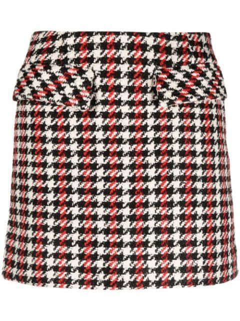 houndstooth A-line mini skirt by BAUM UND PFERDGARTEN