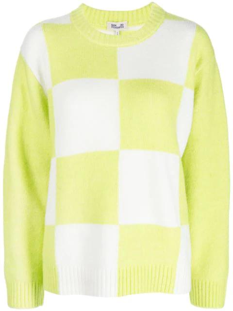 oversized-check sweater by BAUM UND PFERDGARTEN