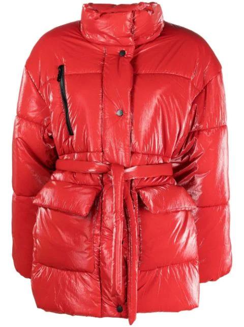 padded funnel neck jacket by BAUM UND PFERDGARTEN