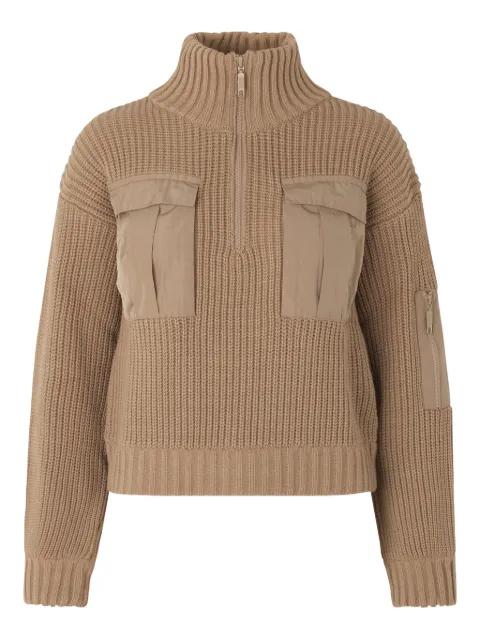 ribbed-knit half-zip sweater by BAUM UND PFERDGARTEN