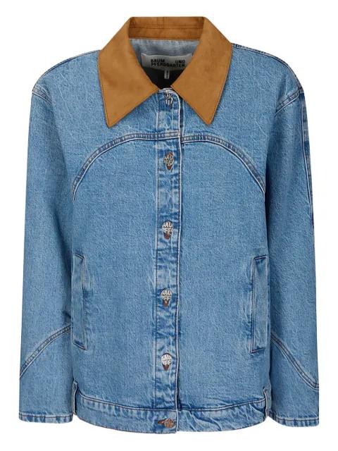 suede-collar jacket by BAUM UND PFERDGARTEN