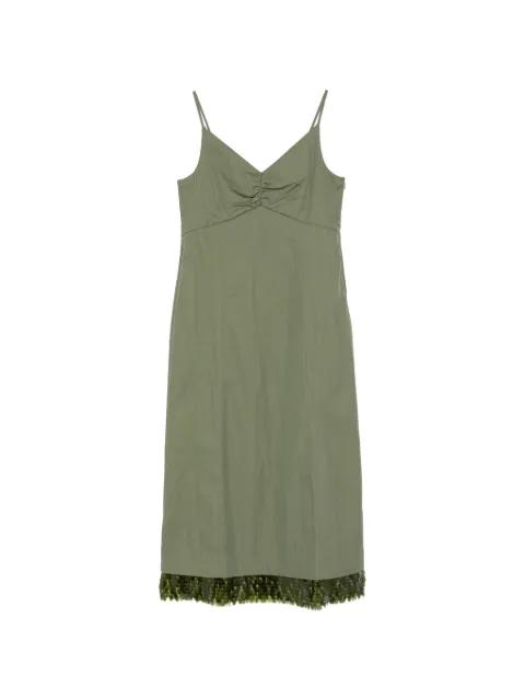v-neck beaded dress by BAUM UND PFERDGARTEN
