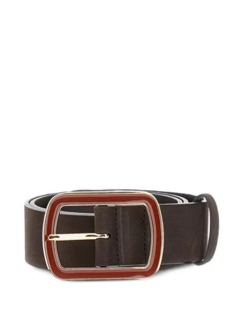enamelled buckle belt by BAX LAB
