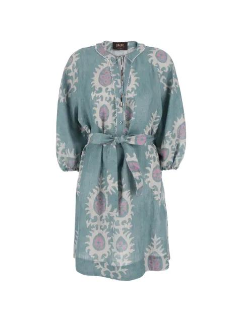 pattern tie dress by BAZAR DELUXE