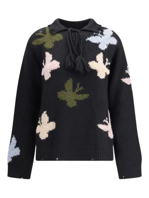 Bowrain tassel butterfly sweater by BAZISZT