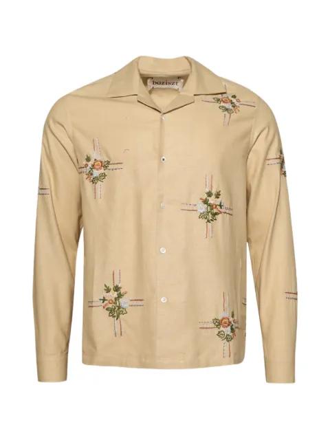 Cabin floral embroidery shirt by BAZISZT