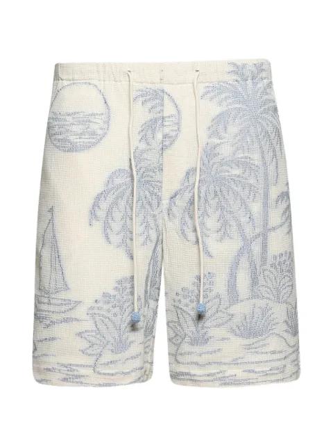 Chand tropical-print shorts by BAZISZT
