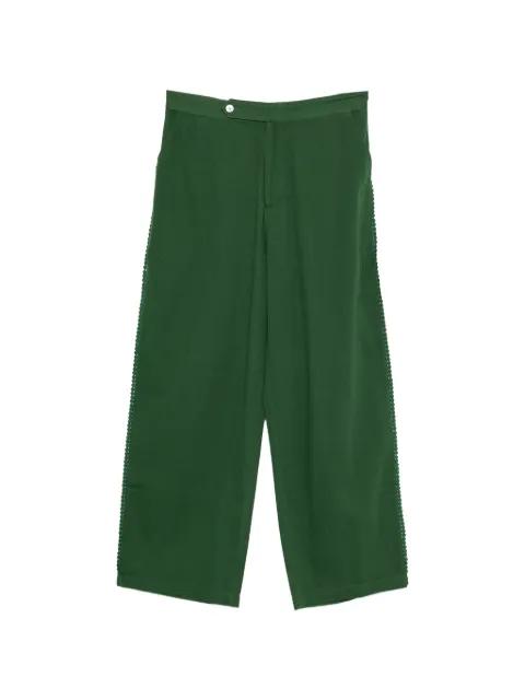 Corniche pom-pom trim trousers by BAZISZT