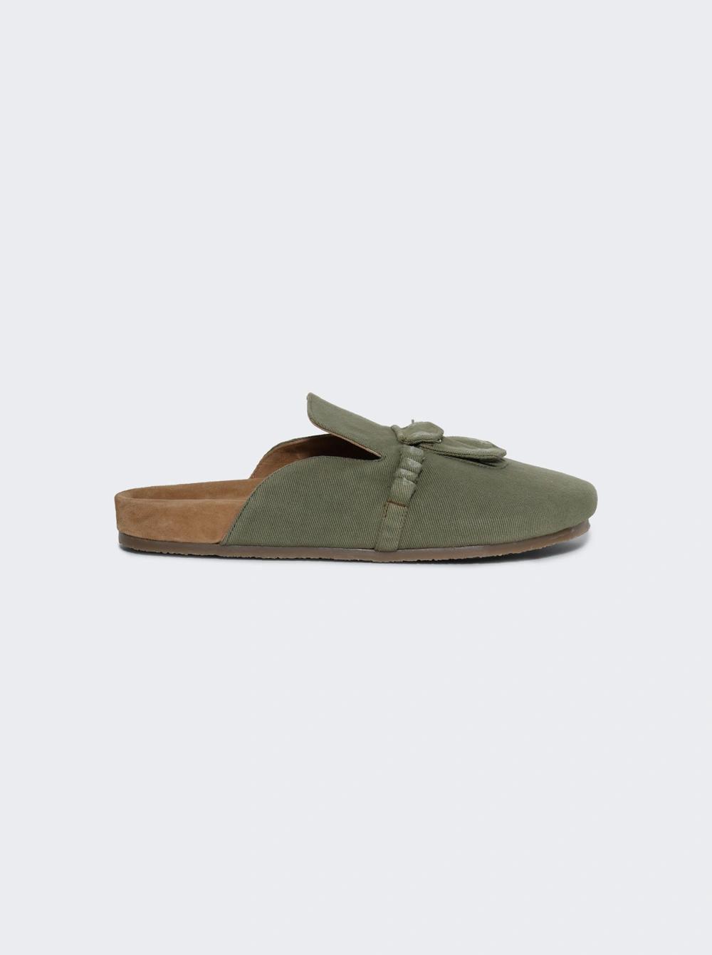 Desk Sandals Green Khaki  | The Webster by BAZISZT