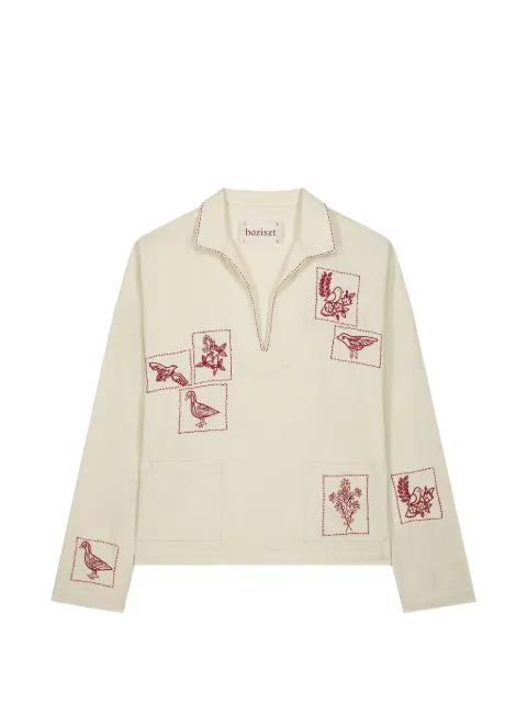 Hauz embroidered shirt by BAZISZT