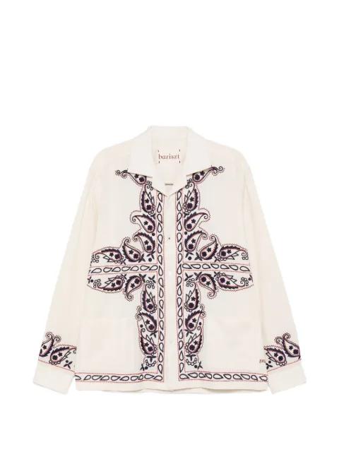 Memento paisley-embroidered shirt by BAZISZT