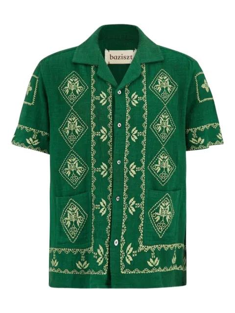 Mexican button-down embroidered shirt by BAZISZT