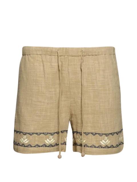 Mexican drawstring-fastening shorts by BAZISZT