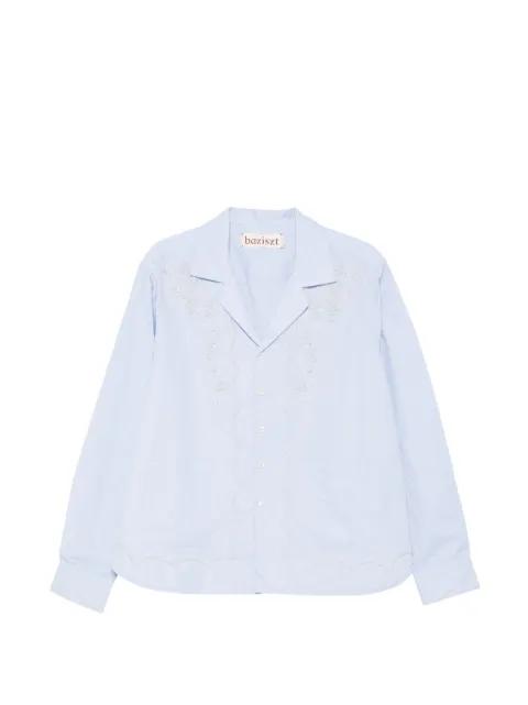 Mord floral-embroidered shirt by BAZISZT