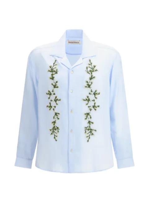 Tinees floral-embroidered shirt by BAZISZT