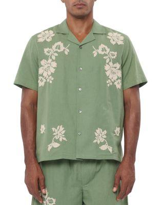 Toujours Spread Collar Floral Shirt by BAZISZT