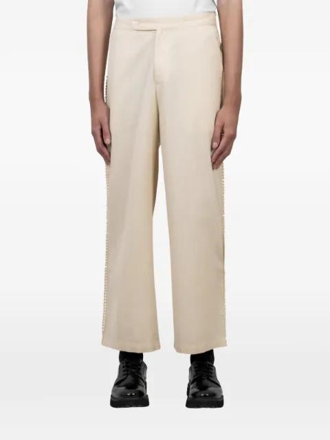 beaded trousers by BAZISZT