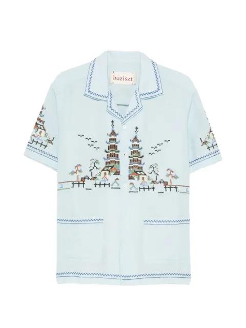 embroidered shirt by BAZISZT