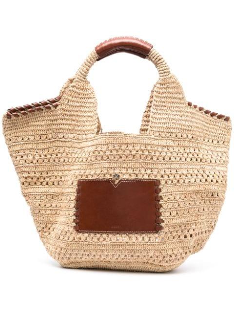 Ara raffia tote bag by BA&SH
