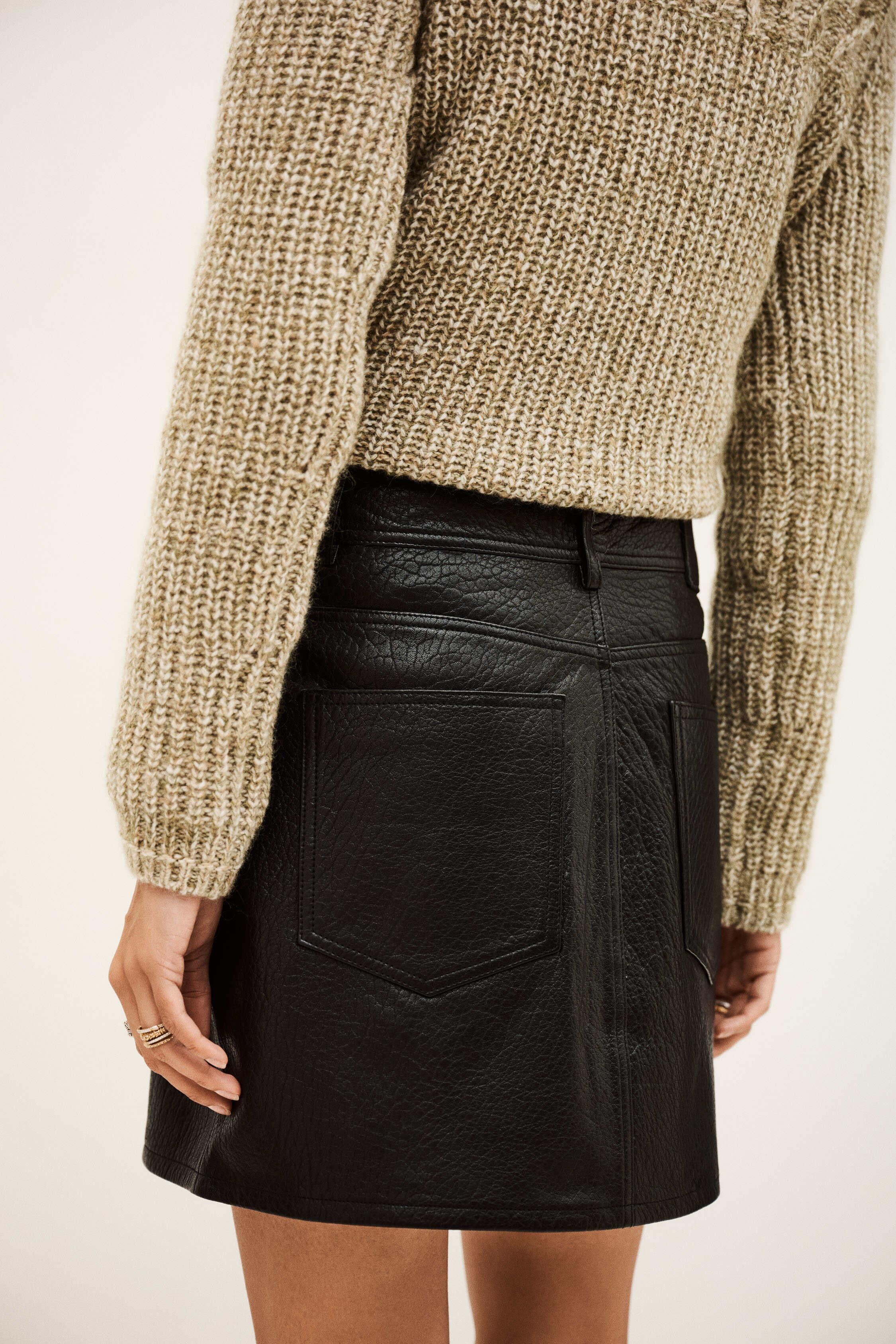 BANGO rounded mini skirt by BA&SH