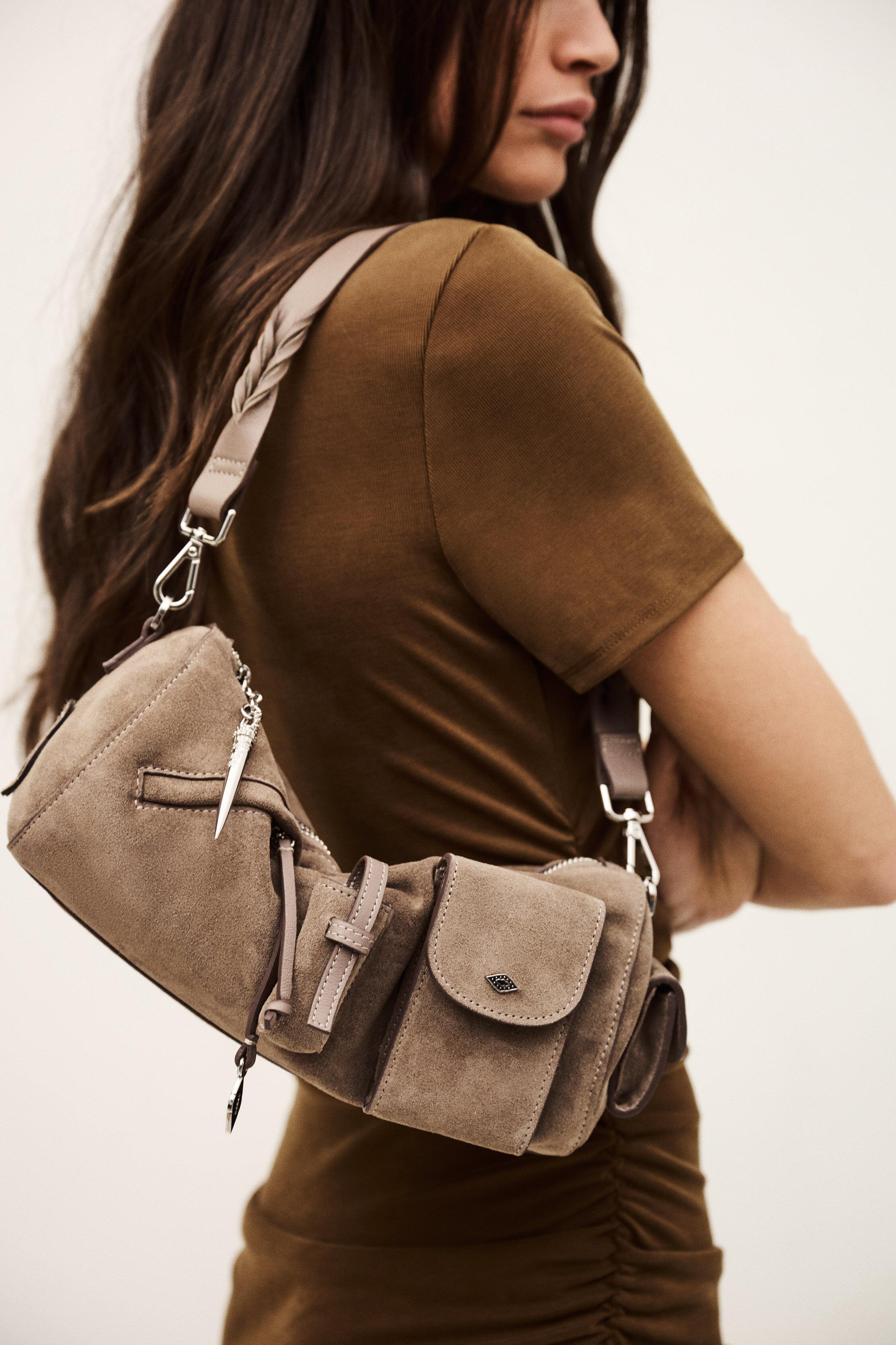 BENI suede baguette bag by BA&SH
