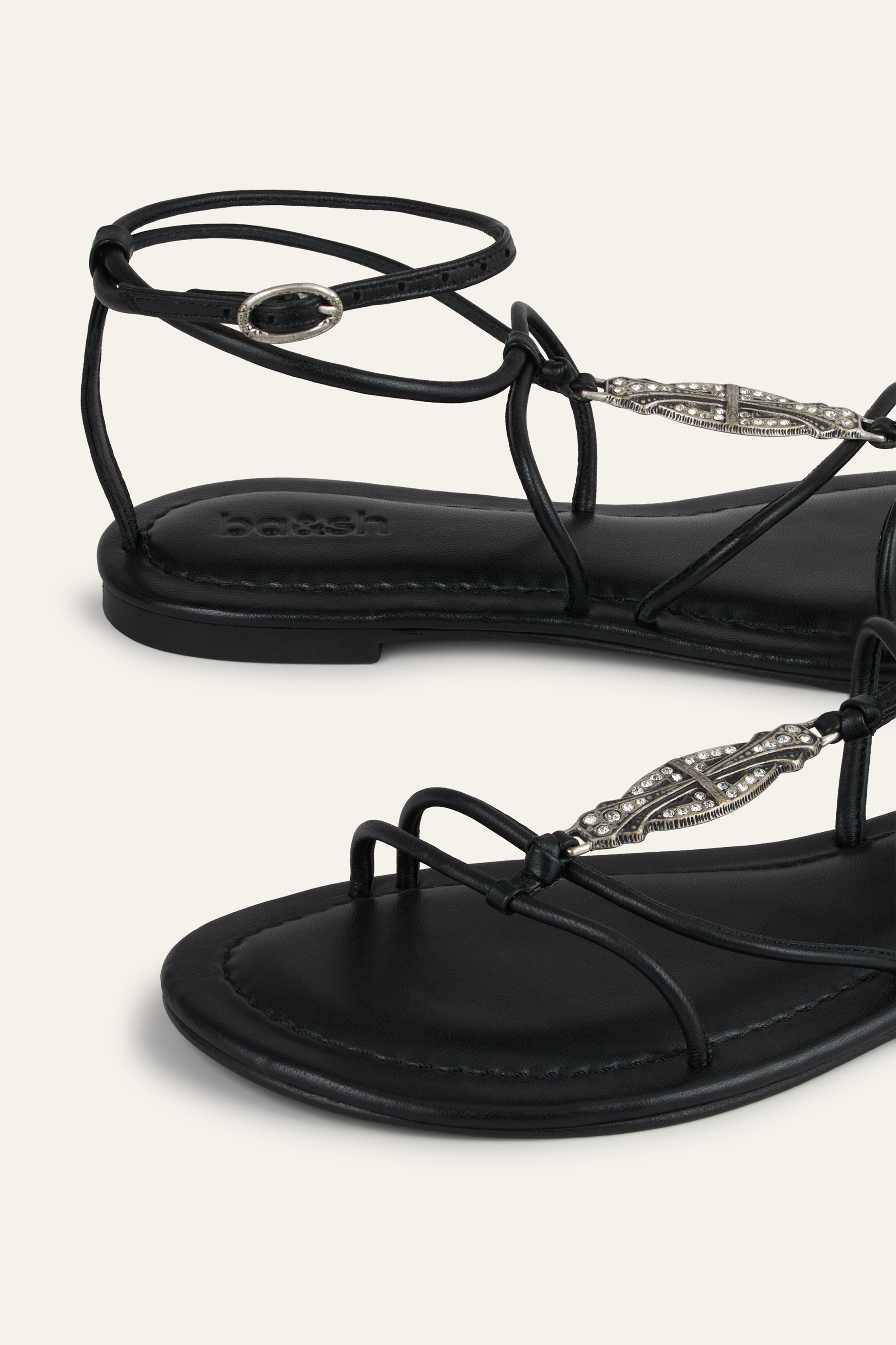 CAYA flat leather sandals by BA&SH