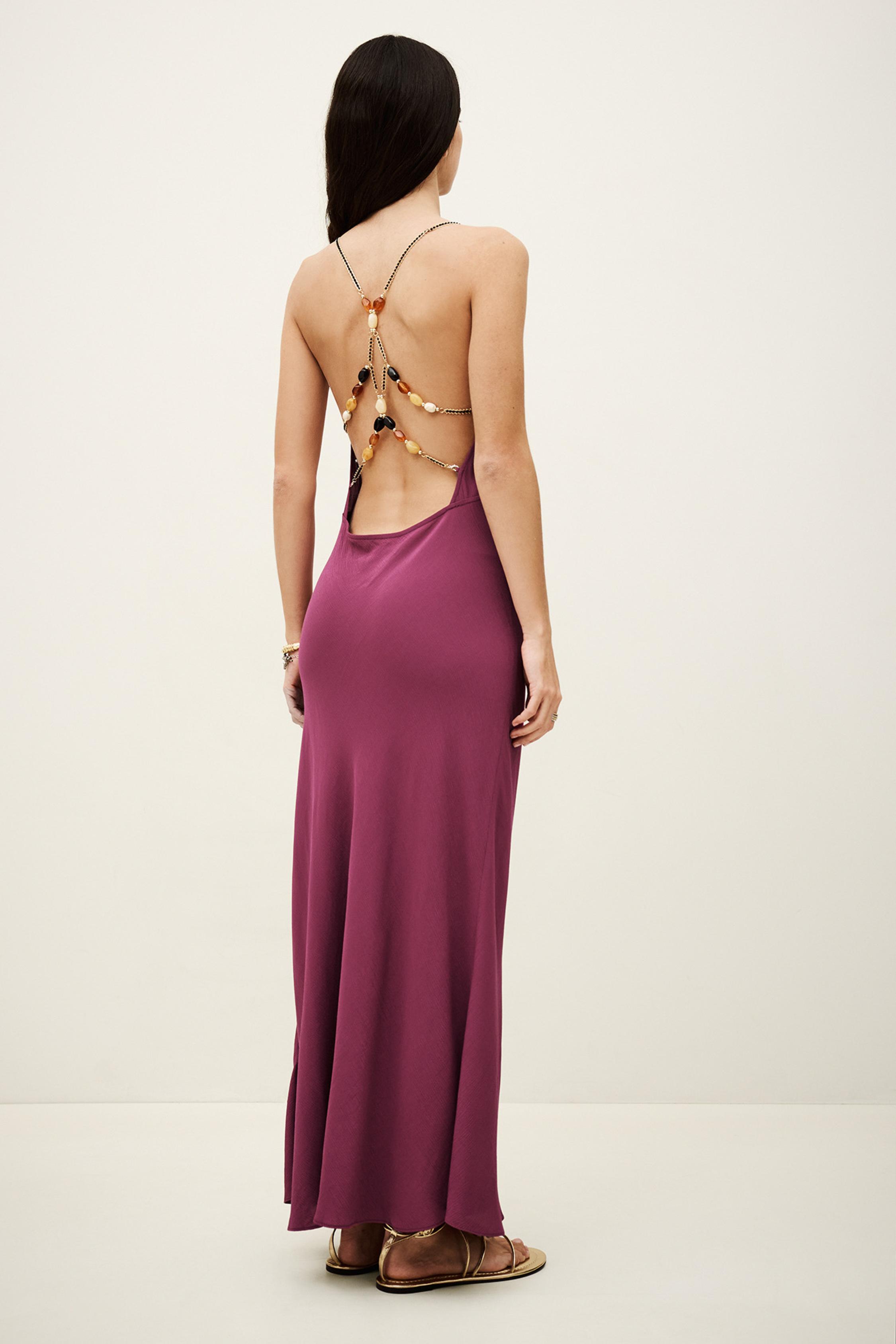 HANY fluid viscose backless dress by BA&SH