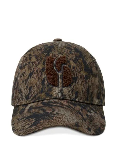 Honi logo-appliqué patterned cap by BA&SH