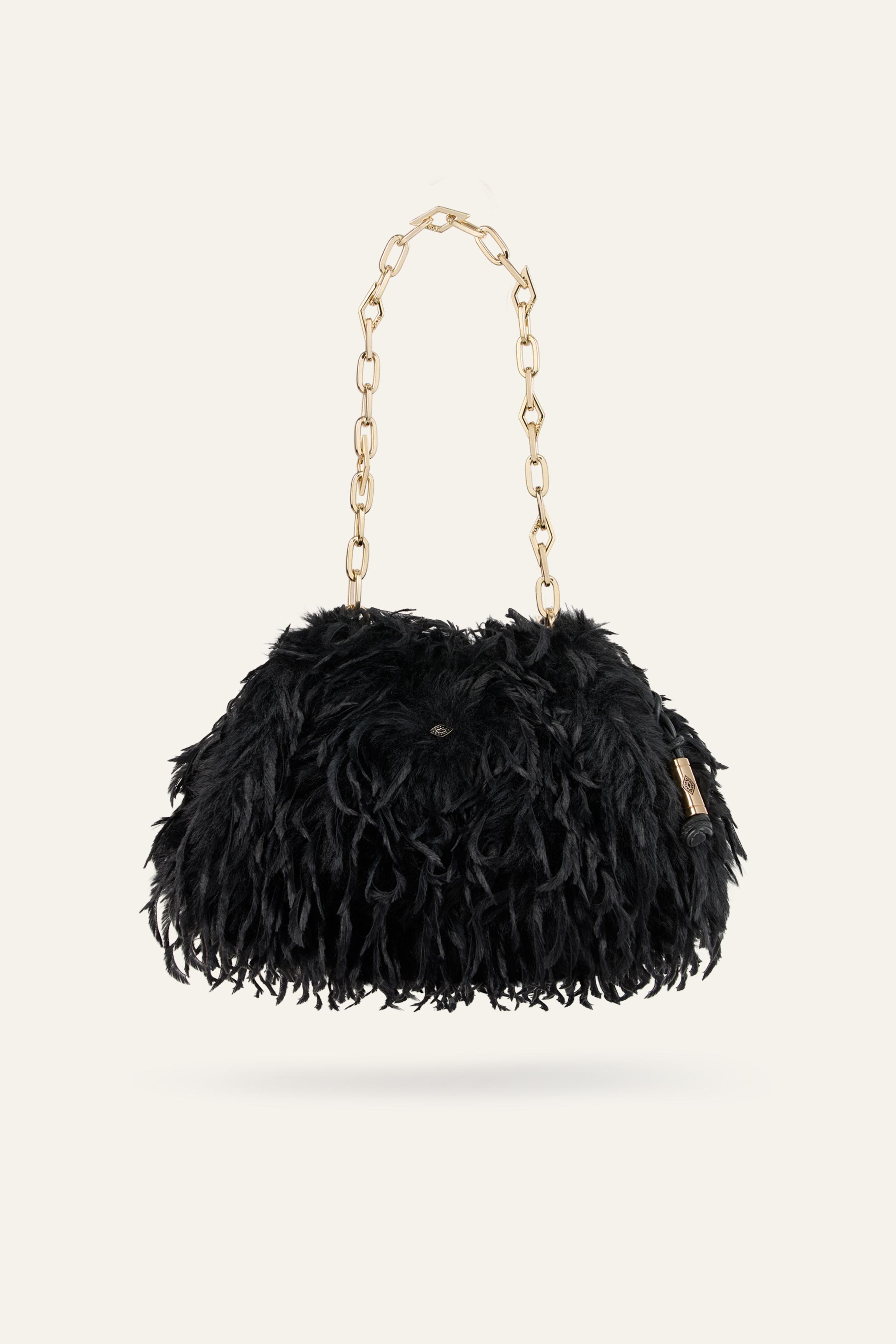 JUNE feathered clutch by BA&SH