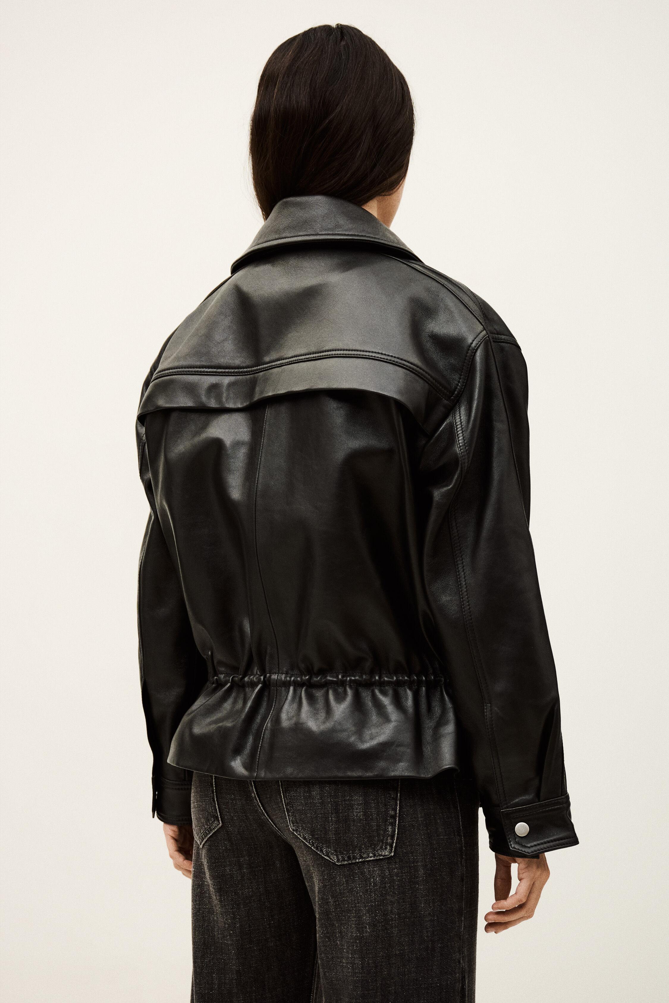 KASSIA oversize leather jacket by BA&SH