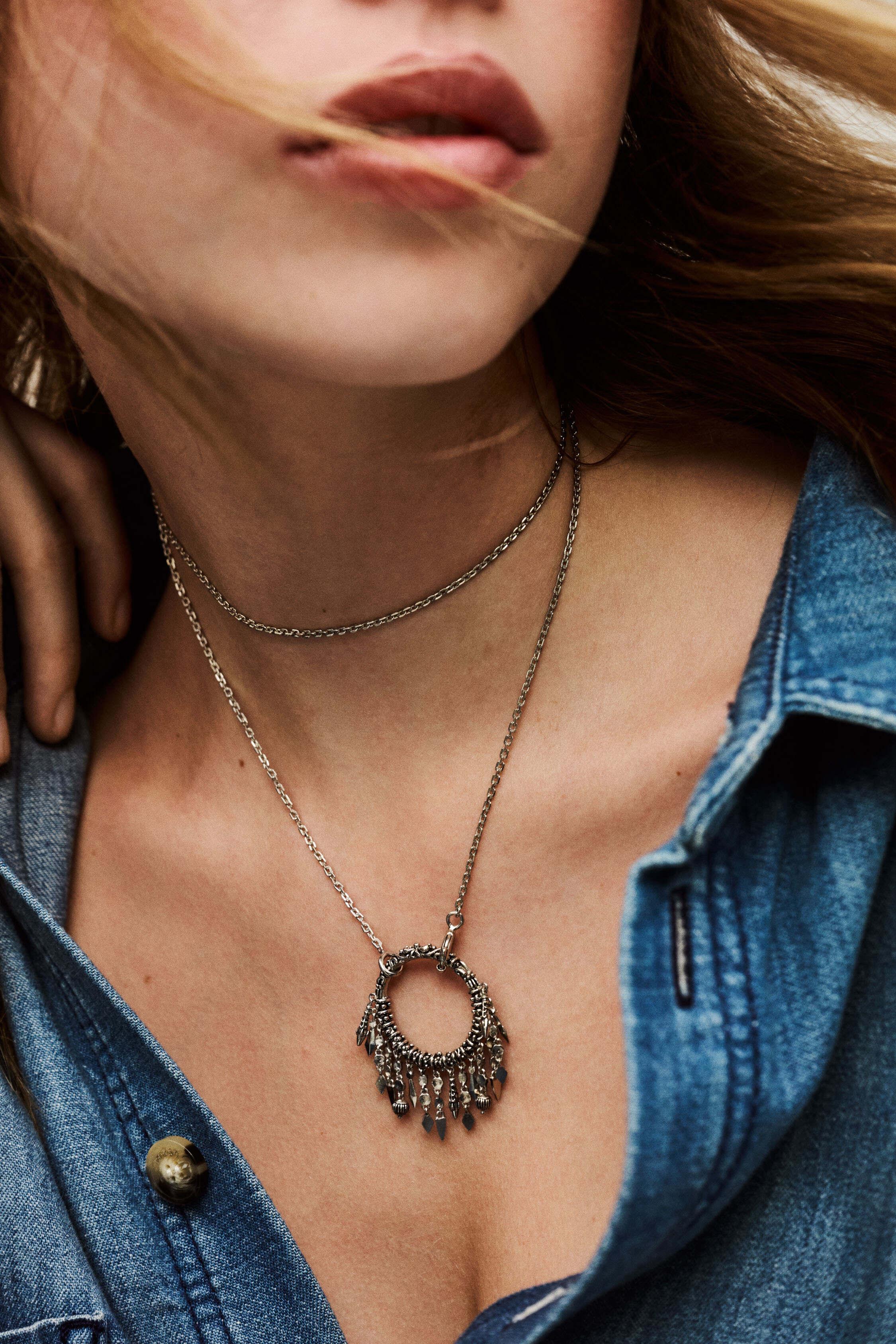 LINA long ring necklace by BA&SH