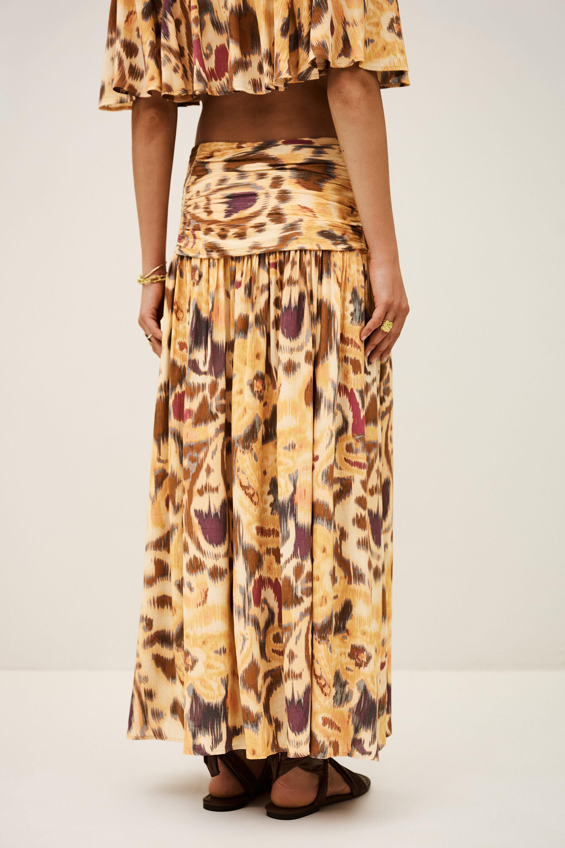 MIACOMA patterned midi skirt by BA&SH