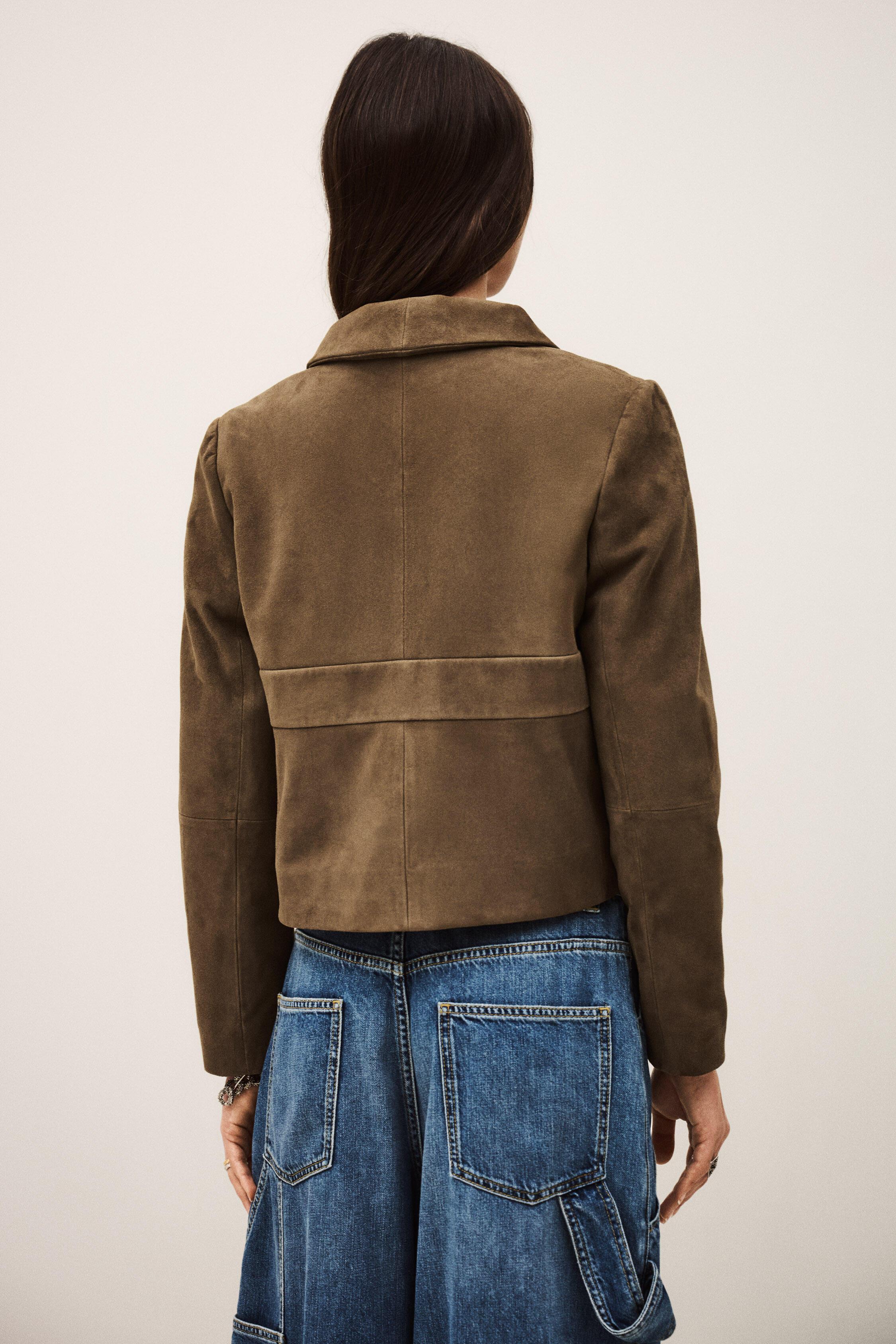 MORFEO suede leather jacket by BA&SH