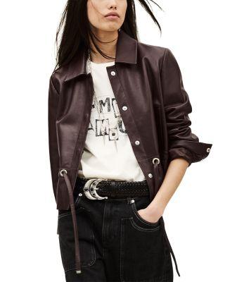 Manita Leather Jacket by BA&SH