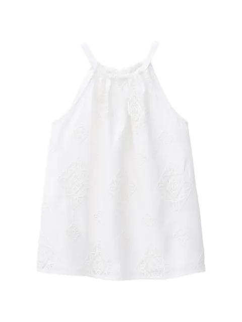 Maxi diamond-embroidered halterneck top by BA&SH