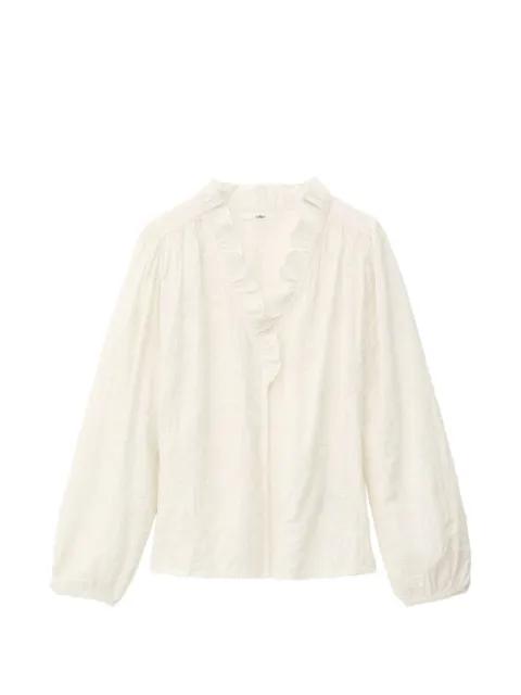 Petty ruffled embroidered blouse by BA&SH