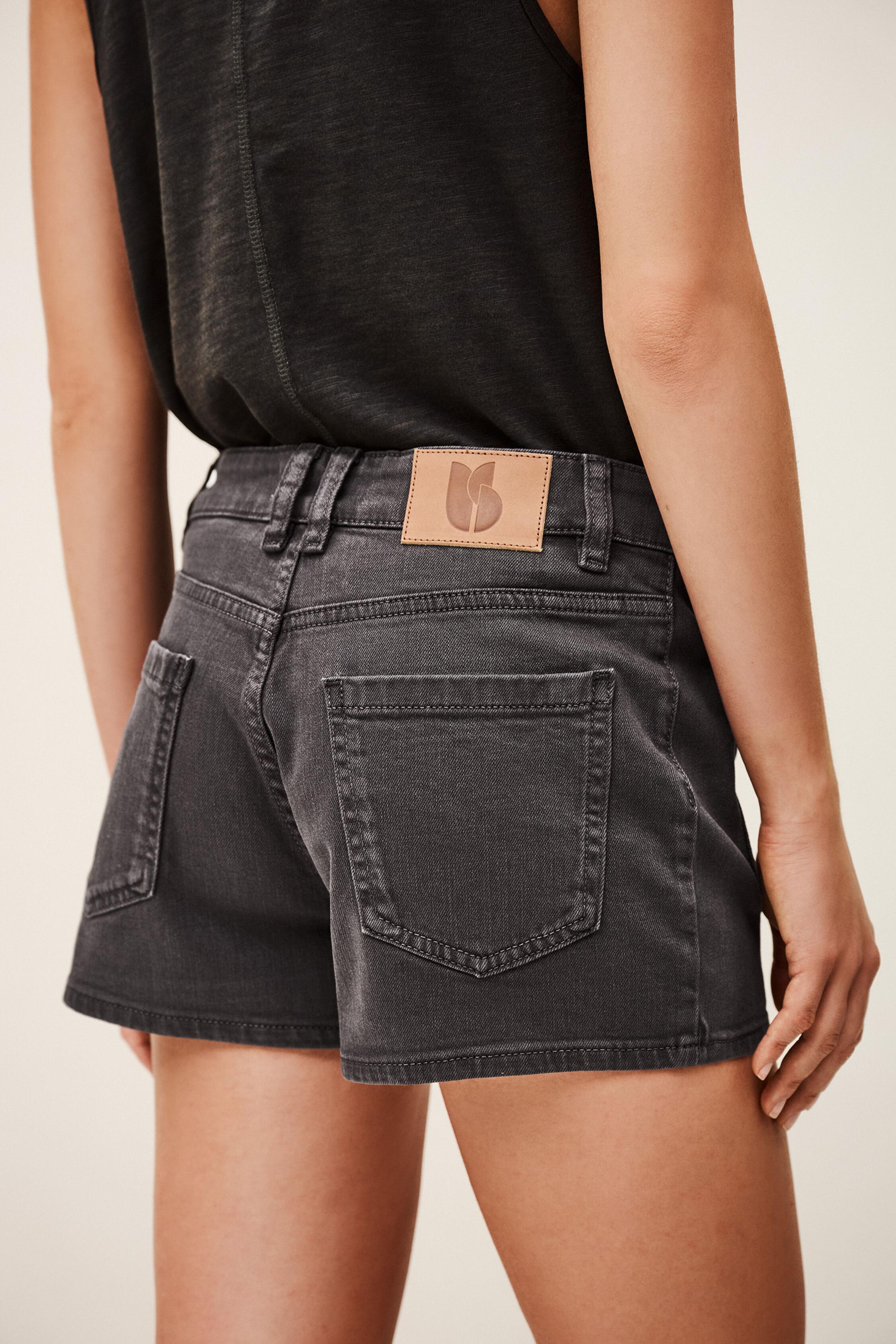 RENO high-waisted denim shorts by BA&SH