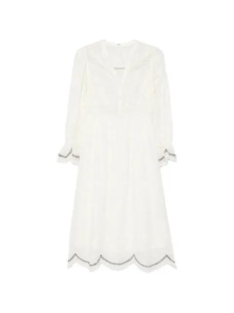 Robe Prisco lace trim midi dress by BA&SH