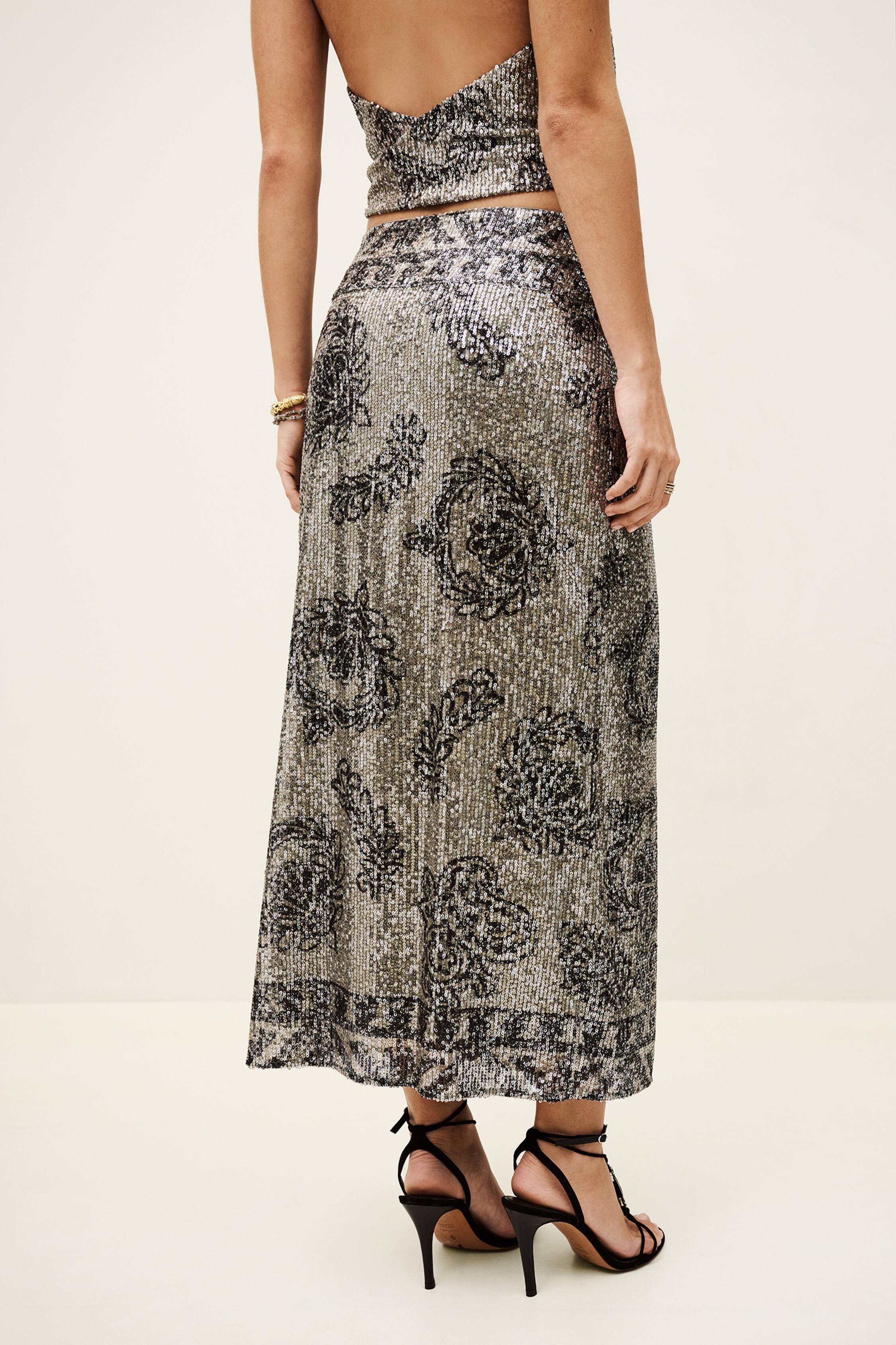 SILVIA patterned maxi skirt by BA&SH