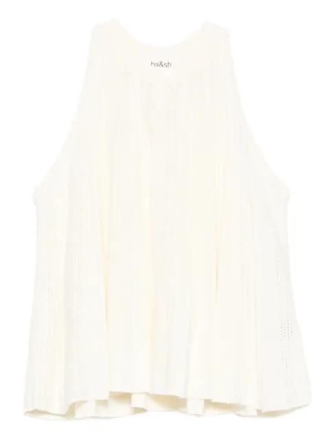Serres pleated halterneck top by BA&SH